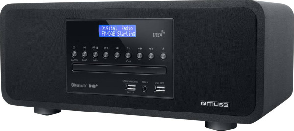 Muse M-785 DAB+, FM, AUX, Bluetooth CD/Radio-System mit System Lautsprecher 60 Watt