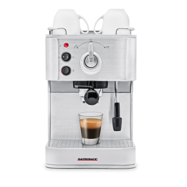 Gastroback 42606 Design Espresso Plus Siebträgermaschine, Edelstahl