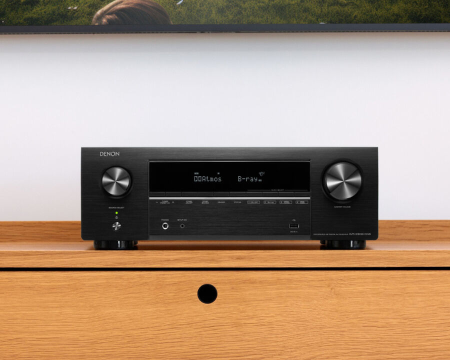 Denon AVRX1800H DAB 7.2 Channel 175W 8K AV Receiver with HEOS® Built-in and DAB+: 0747192140137